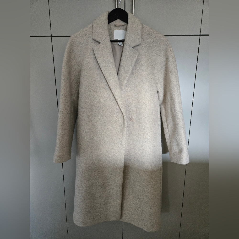 H&M Cream Coat for Women